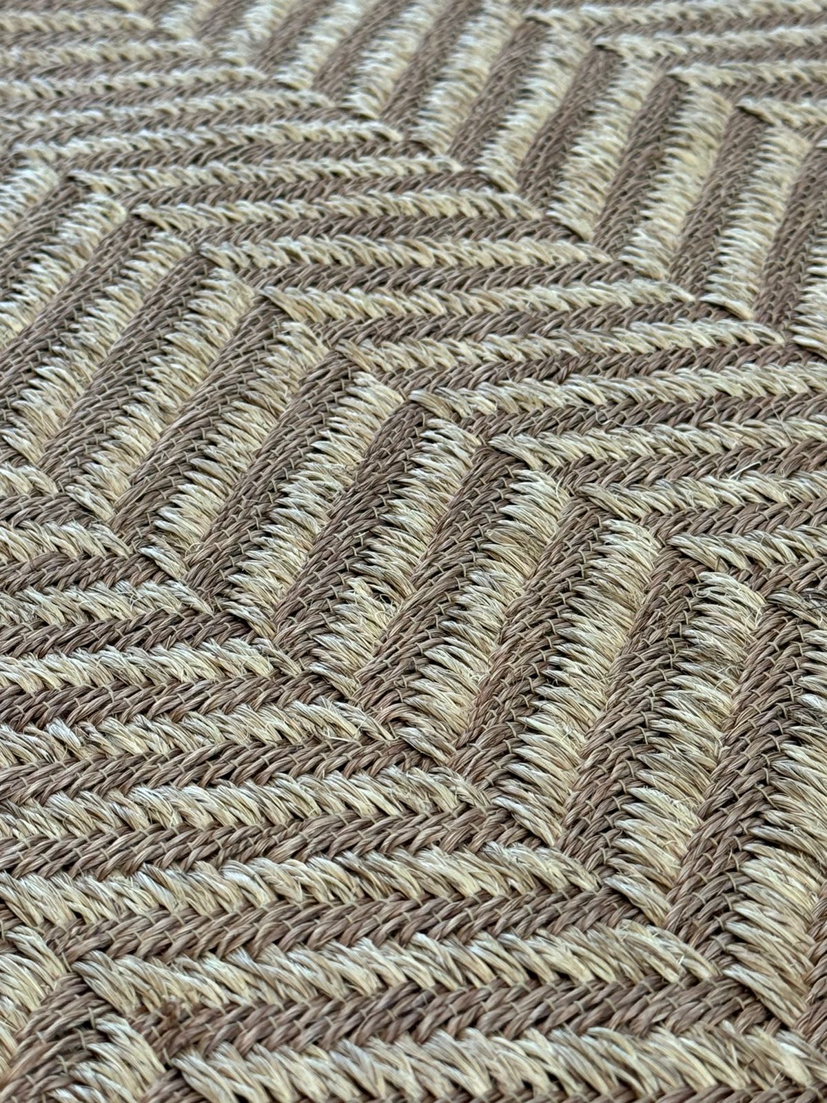 Fique Fishbone Woven Rug / F22